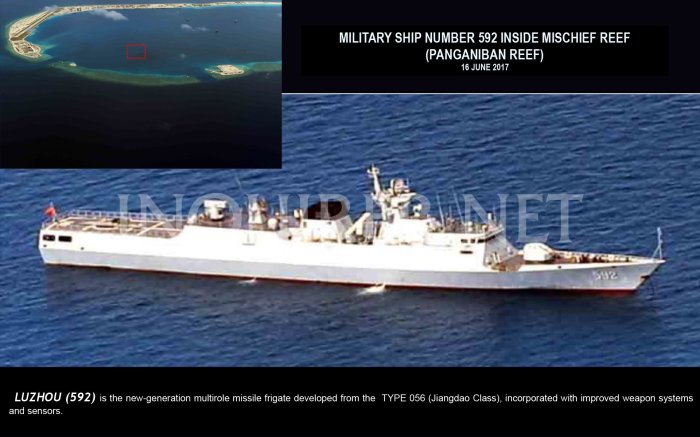 16 June 2017 Tàu quân sự 592 trong Vành Khăn 2